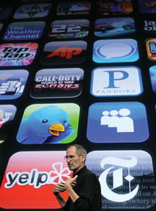 <YONHAP PHOTO-0331> CUPERTINO, CA - APRIL 08: Apple CEO Steve Jobs speaks during an Apple special event April 8, 2010 in Cupertino, California. Jobs announced the new iPhone OS4 software.   Justin Sullivan/Getty Images/AFP

== FOR NEWSPAPERS, INTERNET, TELCOS & TELEVISION USE ONLY ==

/2010-04-09 06:24:36/
<저작권자 ⓒ 1980-2010 ㈜연합뉴스. 무단 전재 재배포 금지.>