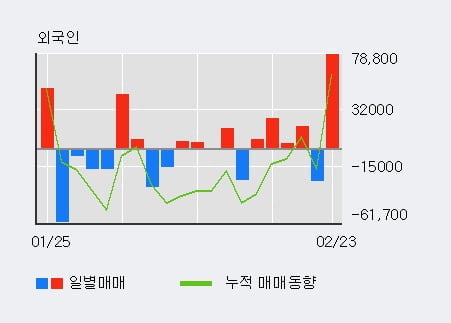 '한네트' 52주 신고가 경신, 전일 외국인 대량 순매수