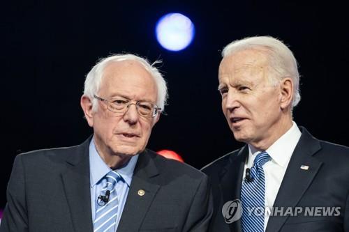 바이든 "최저임금안 별도트랙" 언급에 샌더스 "대통령이 틀렸길"