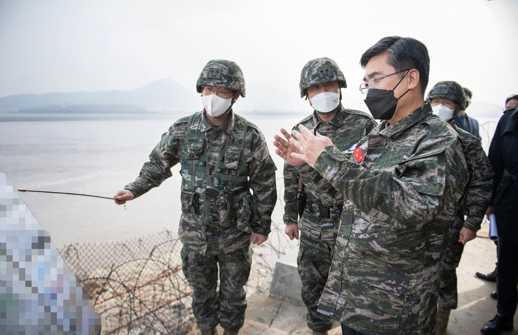 서욱, 설연휴 맞아 강화도 군부대 방문…대비태세 점검