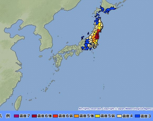일본 후쿠시마 앞바다 규모 7.1 강진…수도권에 대규모 정전(종합)