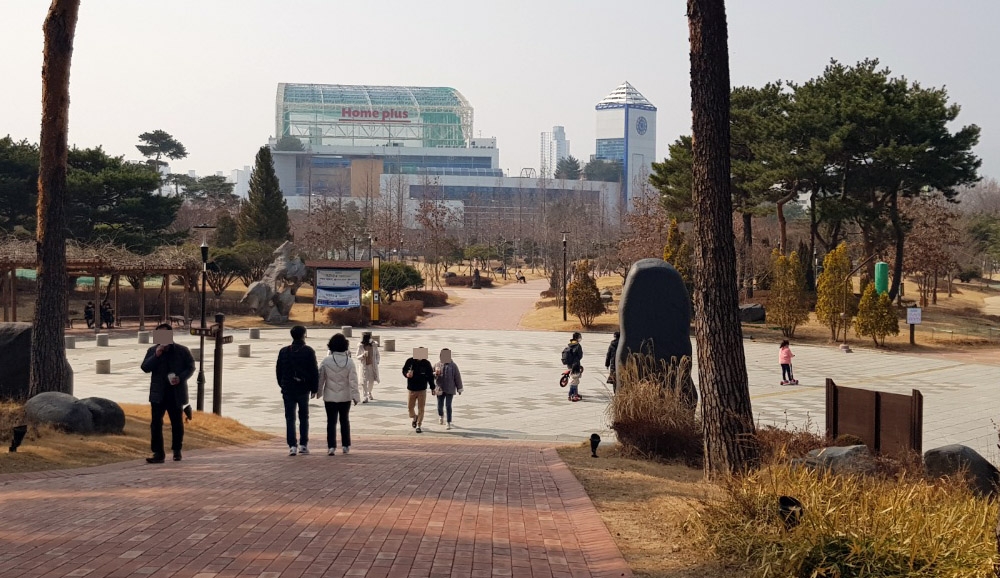 봄처럼 포근…전국 관광지 모처럼 북적, 동해엔 서핑족도