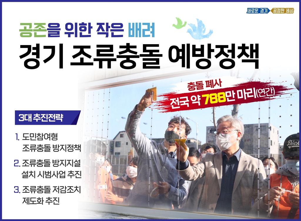 '투명창 조류충돌 막자'…경기도 시설개선·조례 추진