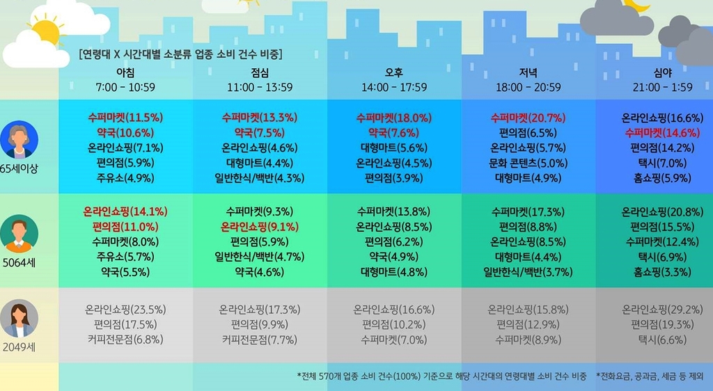 "어르신 카드소비…슈퍼마켓 다음이 온라인 쇼핑"