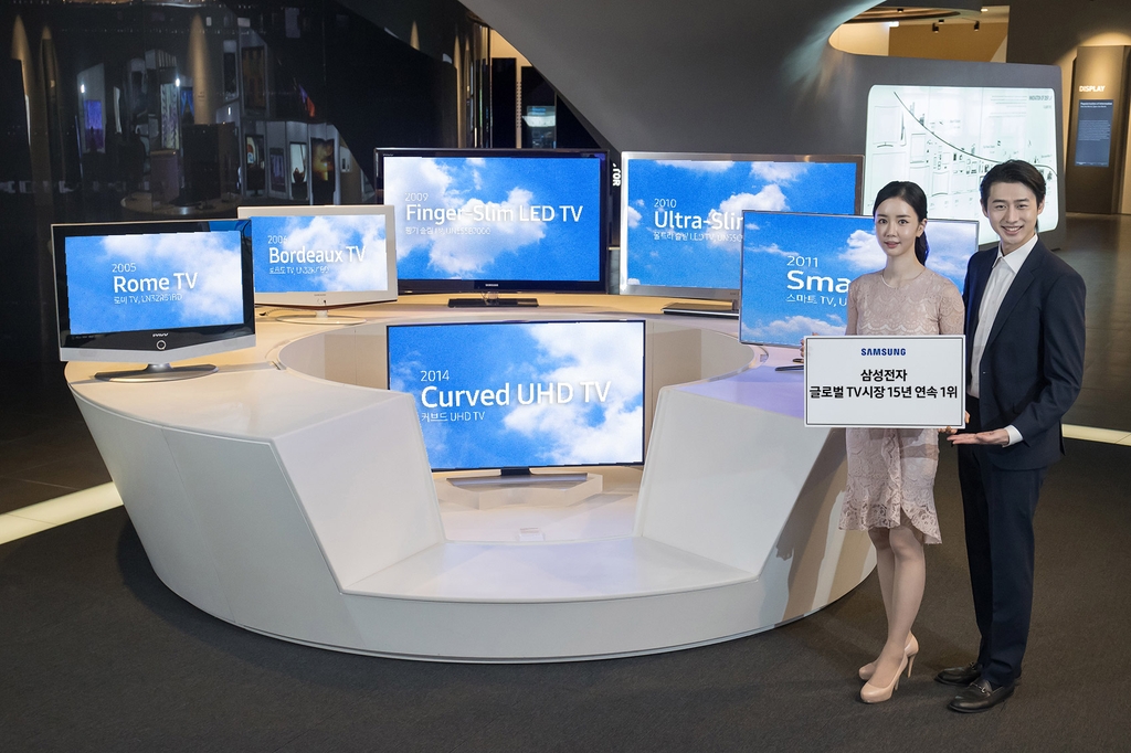 지난해 삼성 TV 세계시장 점유율 32%…15년 연속 1위 수성