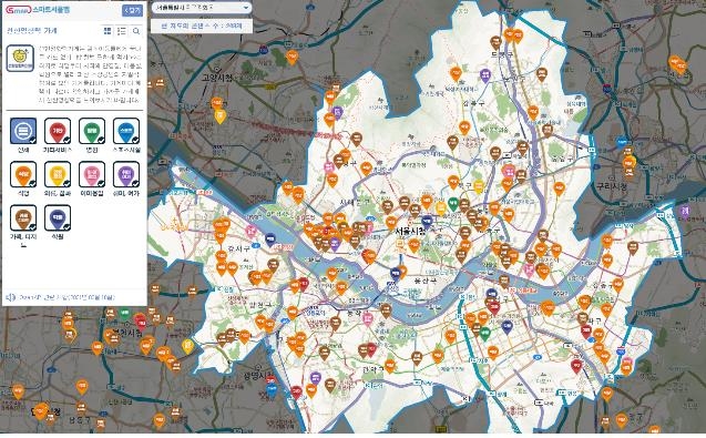 스마트서울맵에 나눔가게·보행약자 산책로 등 표시