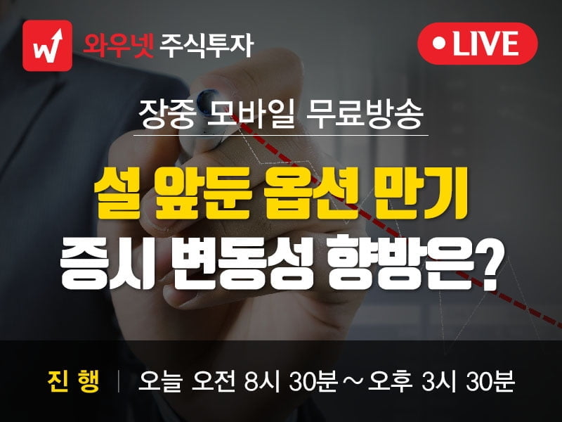 [와우넷 공개방송] 설 앞둔 옵션 만기, 증시 변동성 향방은?