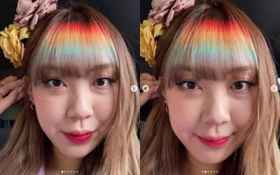 이영지, 1억4천 기부 플렉스만큼 빛나는 무지개 앞머리