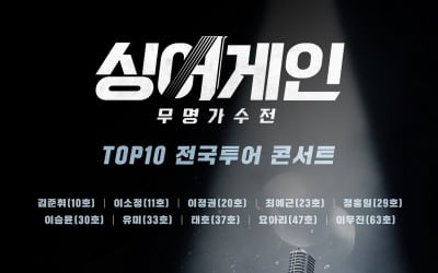 '싱어게인' TOP10 콘서트, 오늘(24일)부터 지방 공연 티켓 오픈