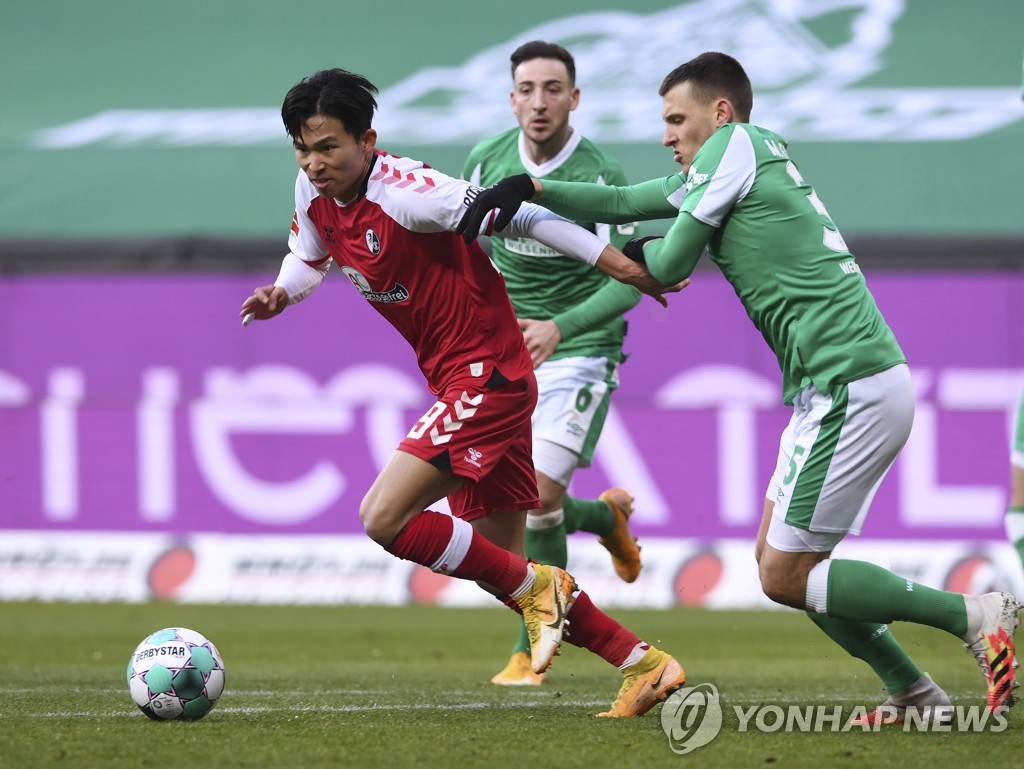 '정우영 4경기 연속 선발' 프라이부르크, 브레멘과 0-0 무승부