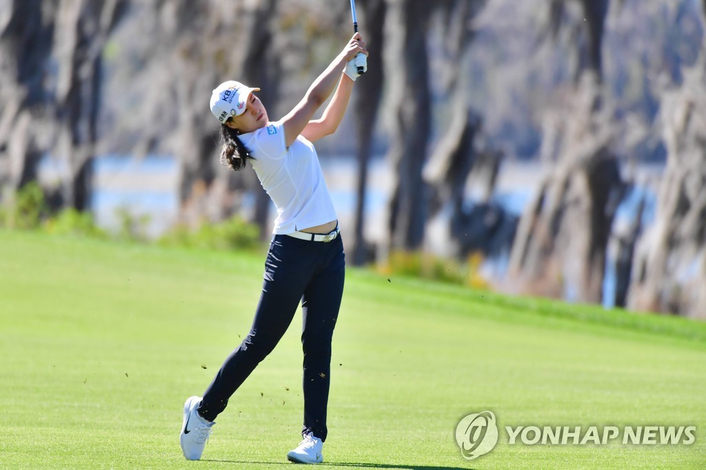 전인지, 게인브리지 LPGA 2R 단독 4위…51세 소렌스탐 컷 통과