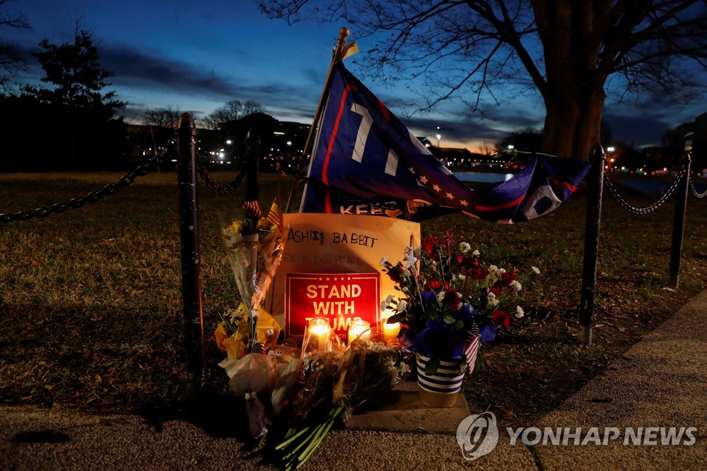 미 의사당 난입 시위대 사살 경관 불기소될 듯