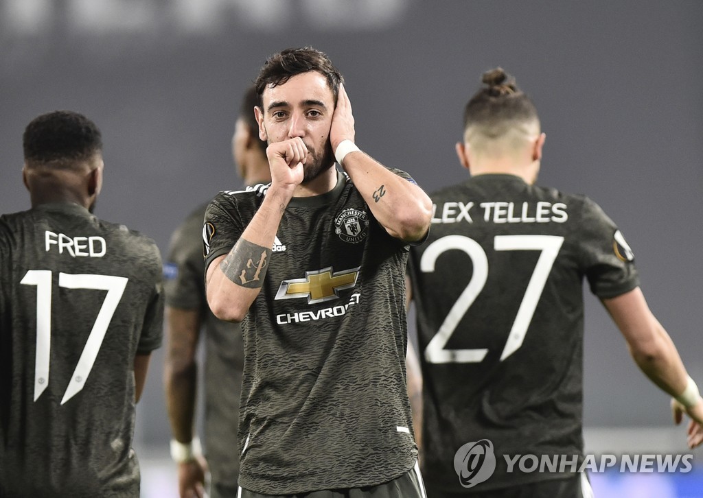 맨유, 유로파리그 32강 1차전서 레알 소시에다드에 4-0 대승