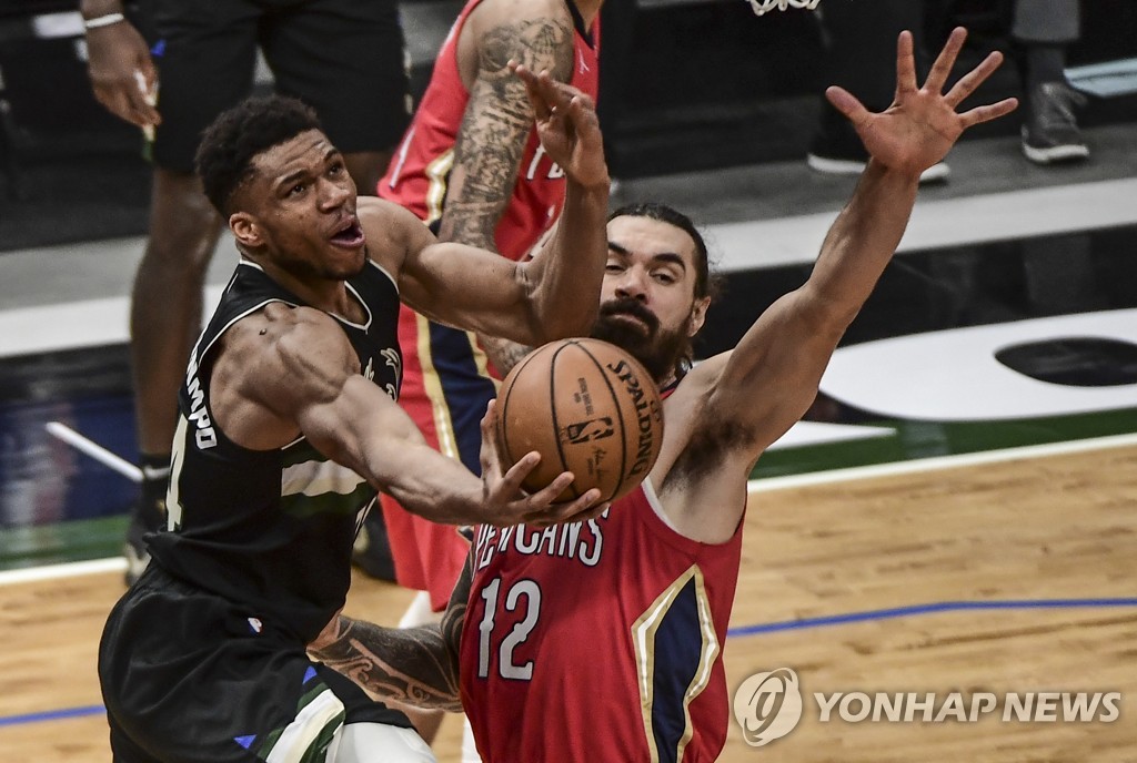 아데토쿤보＋미들턴 69점…NBA 밀워키, 뉴올리언스 잡고 4연승