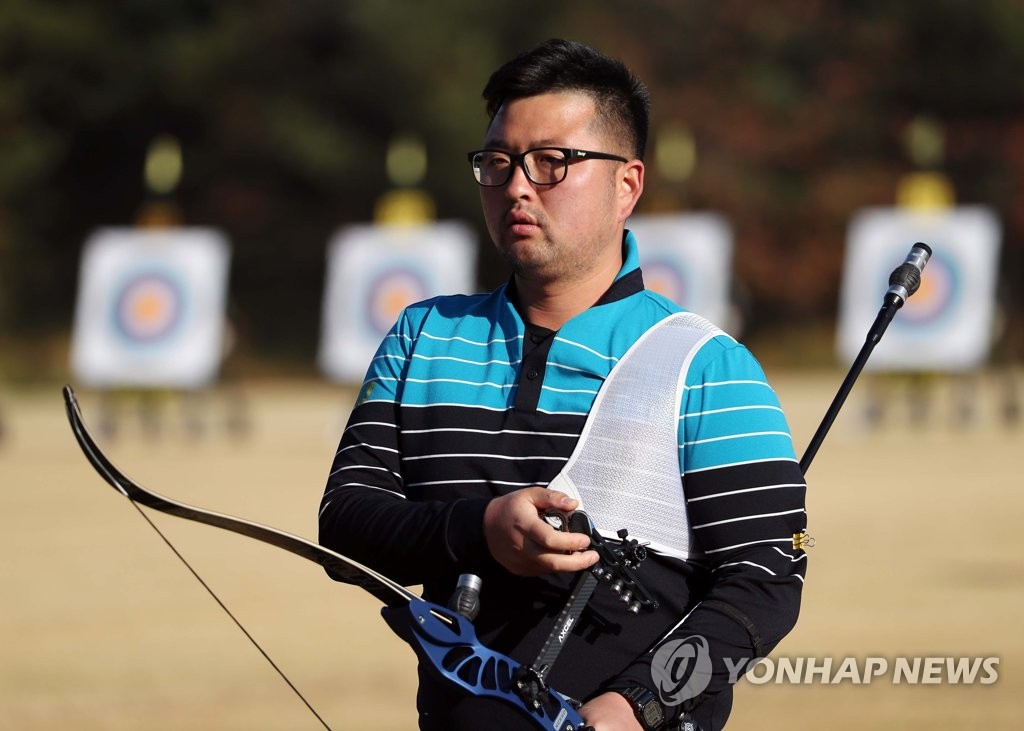 남자 양궁 세계 랭킹 3위 김우진, 2020년 양궁협회 최우수선수상