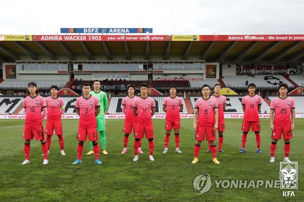한국축구, 새해 첫 FIFA 랭킹 38위 유지