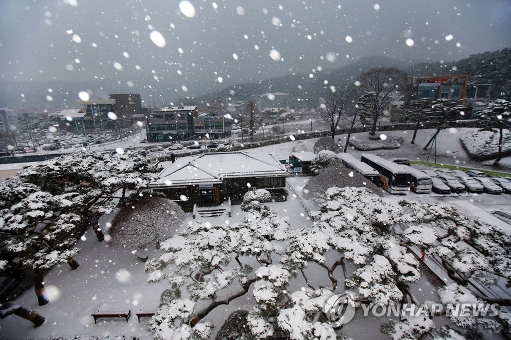 충남 대설주의보 서산 등 10곳으로 확대