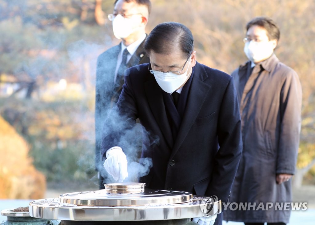 정의용 "한반도 비핵화는 한미 공동목표…조율 문제 없을 것"(종합)