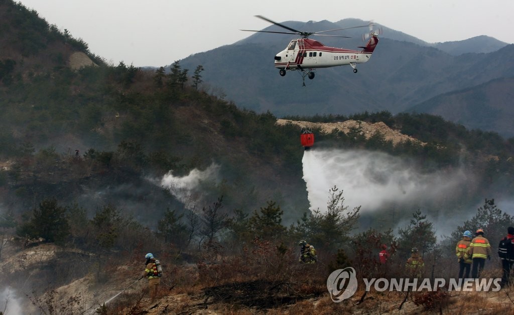 강릉 옥계면 산불 2시간여 만에 진화…산림 1㏊ 소실(종합)