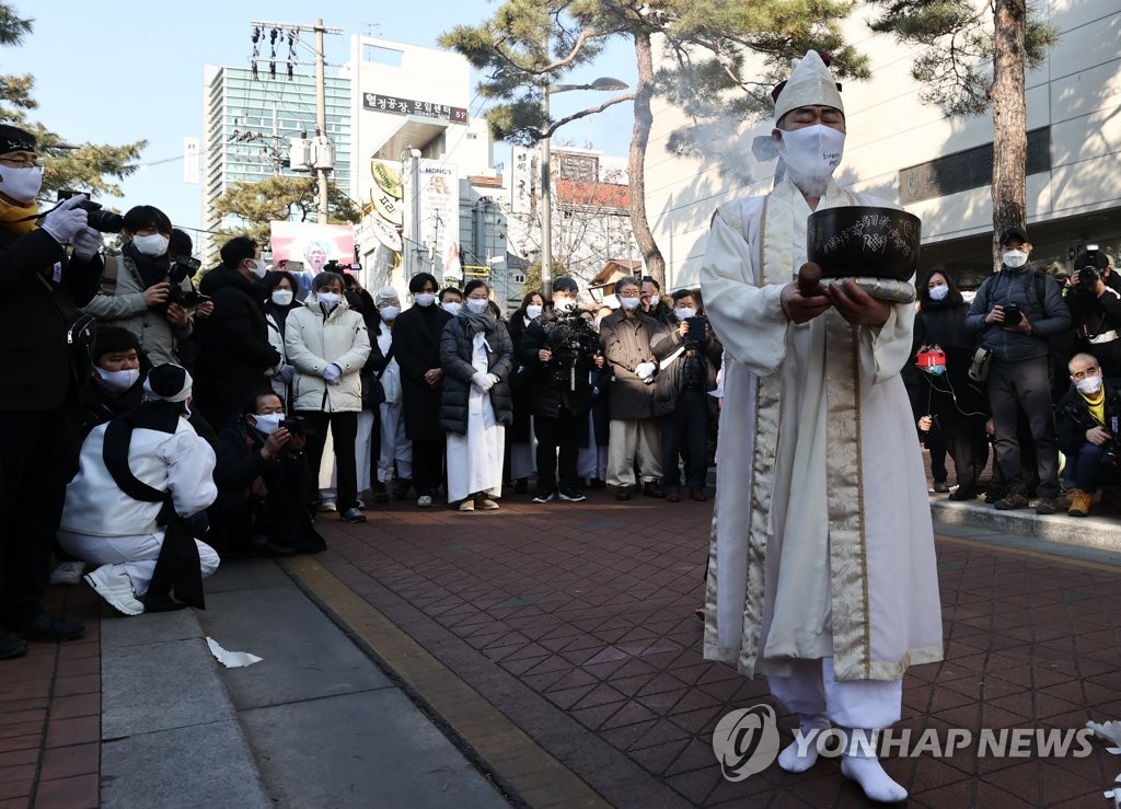 "노나메기 세상" 백기완 선생 영결식 엄수(종합)