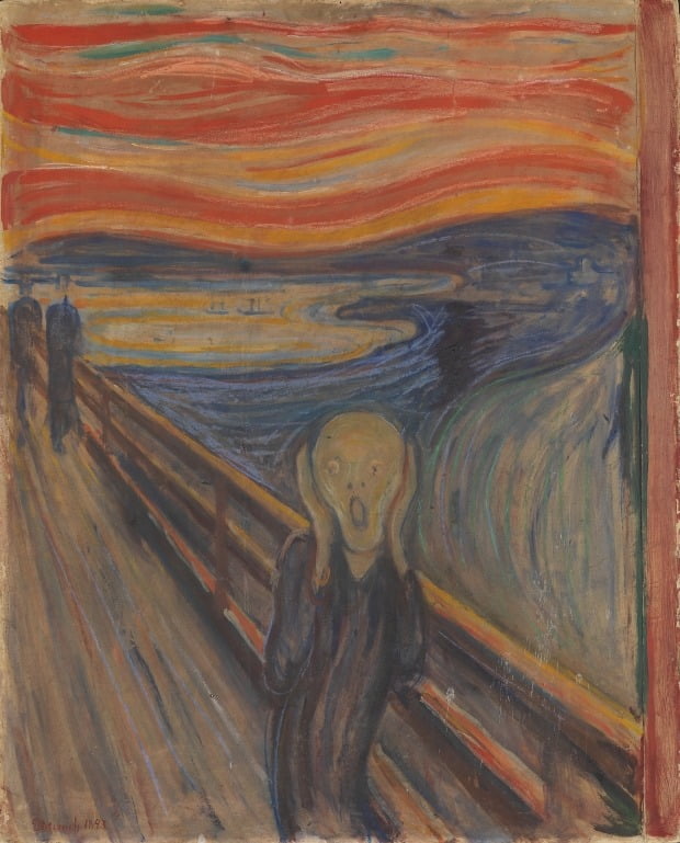 Only crazy people can draw…  Munch scream mystery solved