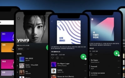세계최대 음악스트리밍 스포티파이 서비스개시…무료재생 빠져