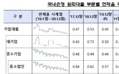 코로나 불황 속 은행 연체율 0.28%…최저치 또 경신