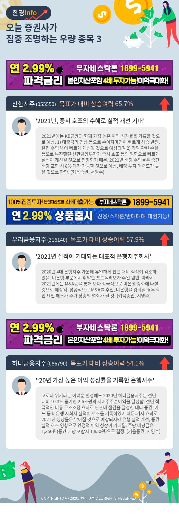 [포커스]오늘 증권사가 집중 조명하는 우량 종목 3