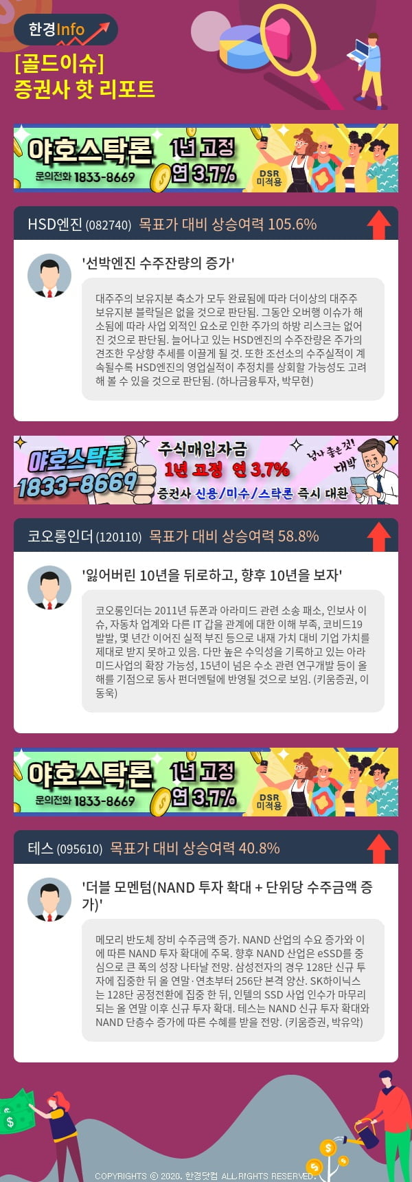 [골드이슈] 증권사 핫 리포트