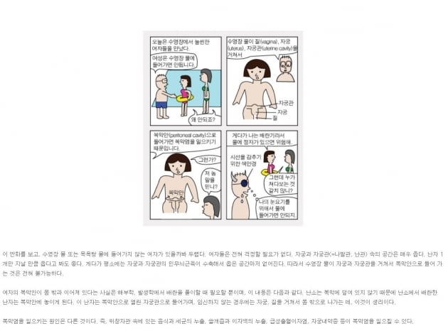 정민석 아주대 의과대학 해부학과 교수가 아주대병원 공식 홈페이지에 올린 만화.