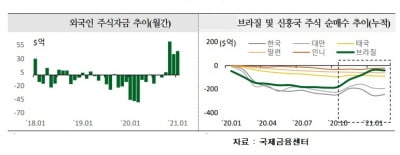 "브라질에 외국인 주식 자금 유입, 당분간 이어질 것"