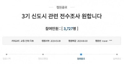 "3기 신도시 전수조사 해야"…이미 2년전 靑게시판에 올라왔다