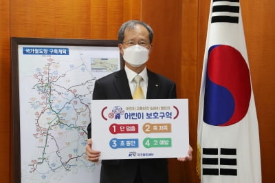김한영 국가철도공단 이사장, '어린이 교통안전 릴레이 챌린지' 동참