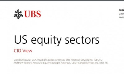 UBS "자유소비재와 금융, 산업, 에너지 업종에 투자할 때"