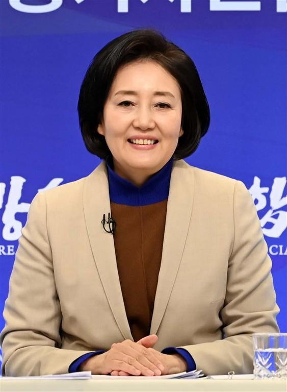 더불어민주당 박영선 서울시장 후보가 23일 서울 목동 방송회관에서 열린 한국기자협회·방송기자연합회·한국PD연합회 주최 서울시장 후보 초청 토론회에서 발언하고 있다. 사진=연합뉴스