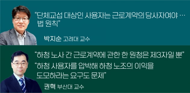 “원청이 교섭 나서라”... 하청노조 요구는 법 원칙에 어긋나