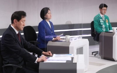 박영선 "거짓말 거짓말 거짓말" vs 오세훈 "선거 후 책임 묻겠다"