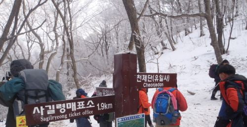 영험한 산, 겨울 태백산이 피곤하다.