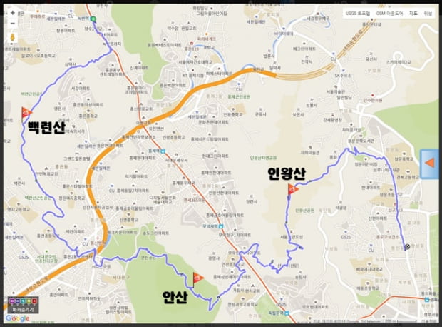 도심 속, 백련산-안산-인왕산을 걷다