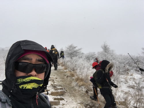 순백의 함백산 올라 동장군을 영접하다