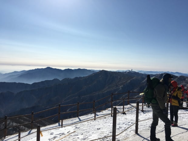 은빛능선이 그리워 겨울 小白의 너른 품에...