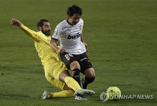 &#39;이강인 66분&#39; 발렌시아, 비야레알에 2-1 극장승...11위 도약