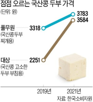 두부 한 모에 3800원…"정부가 시장 개입한 탓"