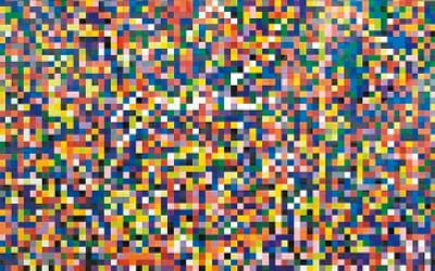 [그림이 있는 아침] 불규칙한 색채들의 조화…게르하르트 리히터 '4900가지 색채'