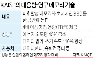 KAIST, 인텔 반도체 4배 용량 메모리 개발