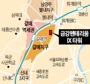 '금강펜테리움 IX타워', 수도권 동북부 교통 요지…임대용 '틈새상품'