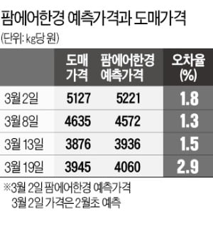 '대파 급락' 정확히 맞힌 '족집게' 팜에어한경