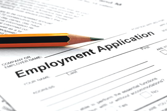 Employment application 