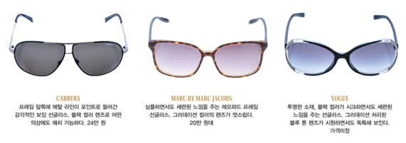 [Fashion Tip] 2011 SS Hot Item, Oh! My Sun Glasses
