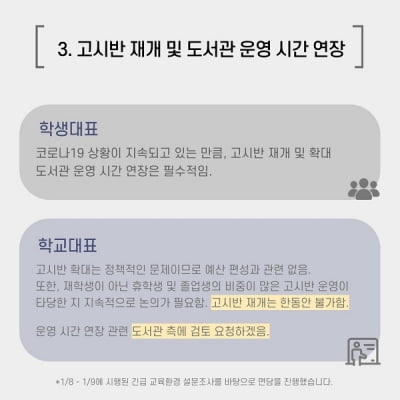 멈춰버린 고시반, 응답 없는 성신여대…서명 운동에도 코로나19 핑계만